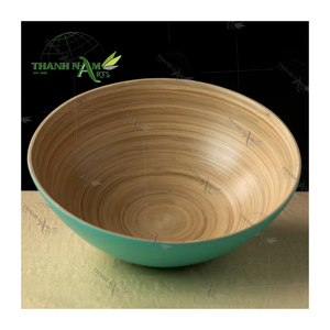 OEM Custom Spun Bamboo Classic Fruit Bowl Eco-Friendly Lightweight Disposable with >10L Capacity Kitchen <b>Table</b> Display Parties - Product Image 1