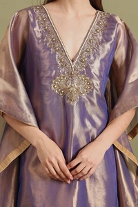 Fashionable <b>Kaftan</b> Abaya Handmade Moroccan Arabian Dress Long Sleeve Polyester Regular Fit Casual Evening Party Wedding Flared - Product Image 4