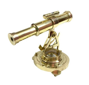 <b>Vintage</b> Brass Nautical Alidade Telescope with <b>Compass</b> Wholesale Marine Navigation Gift OEM Manufacturer - Product Image 4