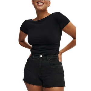 2026 New Design Women Regular Fit Cotton Board Shorts Eco-Friendly High Waist <b>Denim</b> <b>Material</b> Stretchable Breathable Quick Dry - Product Image 6