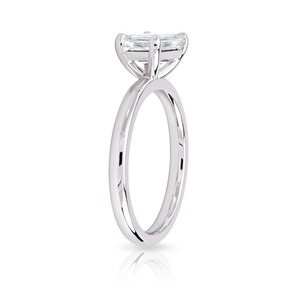 Anillo de Compromiso con Diamante Radiante de 1.70CT, Oro Blanco de 14K, Clásico Solitario, Proveedor de Joyería Nupcial Personalizada, Venta al Por Mayor - Product Image 2