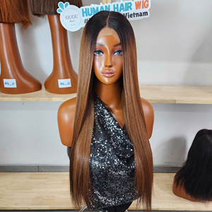 Wholesale 2x6 Glueless <b>Wig</b> with for Color 26 inches Bone Straight Remy Virgin Human Hair for Women Transparent lace - Product Image 4
