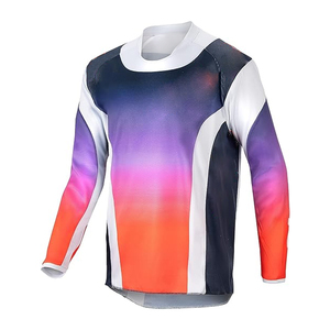 เสื้อเจอร์ซีย์วิบากสมรรถนะสูงสำหรับรถมอเตอร์ครอสแบบออฟโรด ผลิตตามสั่ง ไซส์ใหญ่พิเศษ ป้องกันลม สำหรับแข่งรถวิบาก - Product Image 1