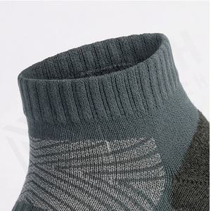 Custom <b>Men</b> Sports <b>Socks</b> Cushion Heel Tab Breathable Cotton Running Athletic Low Cut Performance Gym Workout Fit Customized <b>Color</b> - Product Image 4