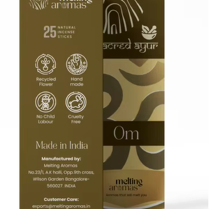 Varillas de Incienso de Bambú Orgánico Aromático y Ecológico OM - Product Image 1