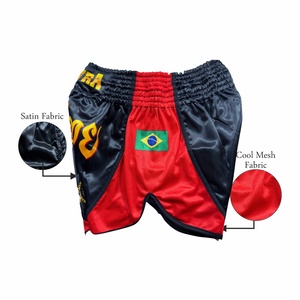 Venta al por mayor Muay Thai Shorts de alta calidad personalizado ecológico sublimado entrenamiento de artes marciales Muay Thai Shorts - Product Image 3