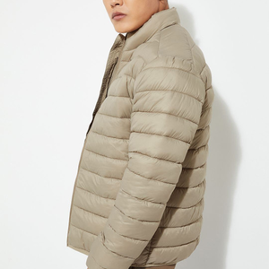 OEM Custom Men Plus Size <b>Winter</b> Quilted <b>Jacket</b> <b>Waterproof</b> Windbreaker Zipper Hoodie Embroidered Casual Snow Wear puffer hiking - Product Image 3
