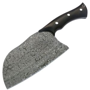 Couteaux de boucher professionnels avec lame en acier forgé robuste, manche en bois et étui de transport en cuir pour la préparation alimentaire professionnelle - Product Image 5