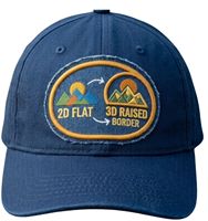 Gorra INJAE Azul de 5 Paneles con Logotipo de Montaña Bordado en 3D en la Parte Delantera, Ajustable, Unisex, Transpirable, Impermeable, Estilo Urbano para Exteriores