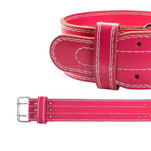 Cinturón de Levantamiento de Pesas Ajustable de Cuero con Doble Hebilla para Entrenamiento de Fuerza y Fitness en el Gimnasio 2026 - Product Image 4