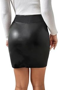 Minifalda de Piel Sintética PU para Mujer, Cintura Alta, Elástica, Ajustada, Personalizable con Marca, Fabricante OEM ODM, Proveedor, Pedidos al por Mayor - Product Image 2