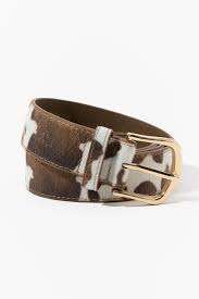 Nouvelle ceinture unisexe en cuir de vachette tricolore avec poils, pour pantalons homme/femme, longueur personnalisable, prix de gros - Product Image 3