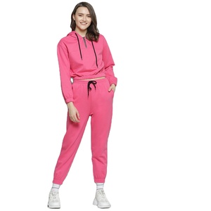 Nuevo Conjunto Deportivo Personalizado para Mujer, Chándal de Gimnasio con Estampado, 100% Algodón, Sudadera Corta Informal con Capucha, Conjunto de Jogger, Top Corto - Product Image 1