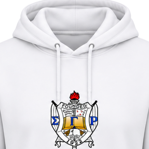 เสื้อฮู้ดมหาวิทยาลัยสำหรับผู้หญิง Sigma Gamma Rho สีขาว แบบสั่งทำพิเศษ พร้อมตัวอักษรกรีก เสื้อสเวตเชิ้ตแบบสวมหัวลำลอง สไตล์นักศึกษา เสื้อผ้าสตรีทแวร์สำหรับชมรมนักศึกษา - Product Image 6