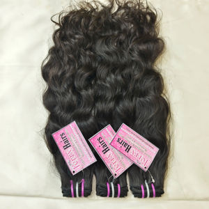 ผมแท้ธรรมชาติอินเดียแบบ Remy ขนาด 24 นิ้ว - ผมจากผู้บริจาคคนเดียว เนื้อผมหยักศก ไม่ผ่านการแปรรูป ผมมนุษย์แท้แบบเวฟ วอเตอร์เวฟ ลูสเวฟ - Product Image 1