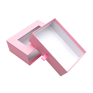 Custom PVC Clear <b>Window</b> Slide Out Paper Gift Boxes Folding Packing Drawer Boxes for Cosmetic Product Packaging - Product Image 3