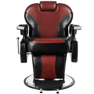 Poltrona da Barbiere Idraulica Classica Reclinabile per Saloni di Bellezza, Tatuaggi e Styling, con Seduta in Schiuma per Barbieri e Parrucchieri - Product Image 1