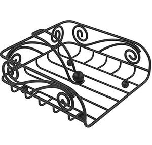 Nouveau style, création artistique, porte-serviettes en métal noir, personnalisé, qualité supérieure, support de serviettes très vendu - Product Image 1