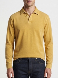 <b>Men's</b> Long Sleeve Solid Color Knitted <b>Polo</b> <b>Shirt</b> Casual Regular Fit <b>Red</b> Collared Design 2027 - Product Image 3