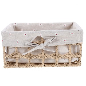 Paniers de rangement en jonc de mer beige, faits à la main, écologiques, vente en gros, fabriqués au Vietnam - Product Image 3