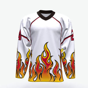 Maillot de hockey sur glace pour homme Squf Sports - Mélange polyester/coton, impression numérique, logo personnalisé du nom de l'équipe, anti-UV, séchage rapide - Product Image 1
