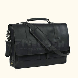 Leather Laptop Bag Premium Material With Secure Zipper Compartments Perfect For Business Travel Office Work And Daily Use - Product Image 2
