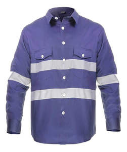 เสื้อยืดสะท้อนแสงแบบ Hi-Vis สำหรับผู้ชาย เสื้อความปลอดภัยสำหรับสนามบิน การจราจร ถนน ความปลอดภัย แขนสั้น เสื้อทำงานสำหรับเจ้าหน้าที่ - Product Image 2