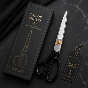 Ciseaux de couture de haute qualité, outil de coupe de tissu robuste, acier inoxydable, ciseaux de couture professionnels - Product Image 3