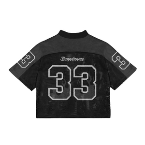 Custom Design Men's V-neck Short Sleeve Quick Dry Sports Jersey Breathable Lightweight <b>Mesh</b> Polyester Football Soccer Basketball - Product Image 1