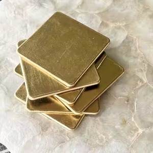 Rustic Metal Coaster Set Decorative <b>Table</b> <b>Protector</b> for Coffee Cups Wine Glasses Bar Restaurant Hotel Home Use - Product Image 1