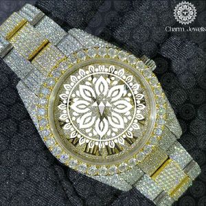 Charm_Jewels Luxury Stainless Steel Bracelet 20mm <b>Diamond</b> Paved Folding Clasp Men's Fashion Jewelry - Product Image 1
