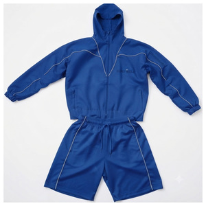 Veste coupe-vent tendance à capuche, épaisse, grande taille, style streetwear, imprimé personnalisé, imperméable et respirante, modèle court 2 - Product Image 2