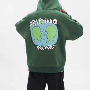 Prix de gros Nouveau design Sweat à capuche streetwear pour homme avec impression en relief, logo personnalisé, en coton épais, à épaules tombantes, sweats à capuche et sweat-shirts - Product Image 4