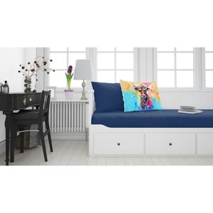 Nouveau léger Super doux facile à entretenir oeuvre décorative vache taie d'oreiller Hippie Animal taille Standard housse de coussin - Product Image 2