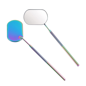 Professional Eyelash Extension <b>Mirrors</b> HD Glass Stainless Steel Handle <b>Lighted</b> 3x Custom Lash <b>Mirrors</b> - Product Image 4