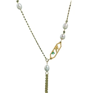 Elegante Collar de Clavícula de Plata de Ley 925 de Estilo Chino Retro con Perla de Agua Dulce, Diseño de Bambú, Belleza Natural - Product Image 5