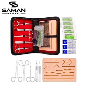 Kit de Entrenamiento para Estudiantes de Medicina, Juego de Instrumentos Quirúrgicos de Práctica, Herramientas de Educación Médica Reutilizables de Acero para Habilidades Clínicas - Product Image 3