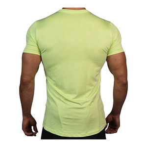 T-shirts pour hommes de haute qualité, écologiques, respirants, 100% coton, à manches courtes, coupe ample, imprimés, personnalisés, pour la salle de sport et la remise en forme - Product Image 3