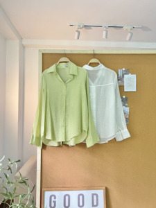 Camisa de Lino Ligera para Mujer Subici S115, Tejido Sólido, Manga Larga, Corte Holgado Informal, con Botones, Blusa de Verano - Product Image 4
