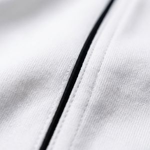 <b>Men's</b> <b>White</b> Track Pants Elastic Waist Side Stripe Casual Breathable Lightweight Summer Wear - Product Image 6
