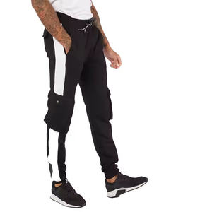 Pantalon de jogging décontracté pour homme, haute qualité, automne, en coton infroissable, avec braguette zippée, logo personnalisé, coupe droite, vente en gros - Product Image 1