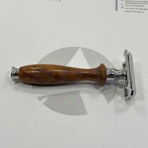 Premium Wooden Handle Double Edge Safety <b>Razor</b> Classic Stainless Steel Manual Shaving <b>Razor</b> <b>for</b> <b>Men</b> - Product Image 1