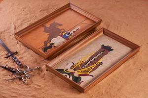 Plateau de service en bois de style fermier classique, extra large, en bois massif, plateau de service pour le petit-déjeuner, le thé, le café, personnalisation disponible - Product Image 2