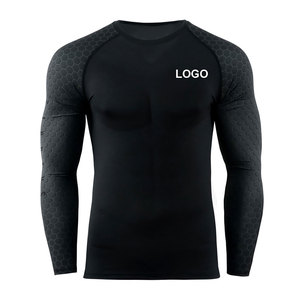 Camiseta de Compresión para Hombre, para Gimnasio, Running, Diseño Sólido, Camiseta de Compresión para Fisicoculturismo, Camisetas Deportivas Ajustadas de Alta Calidad para Hombre - Product Image 3