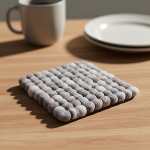 Tie-<b>Dye</b> Felt Stone Hot Pad Stylish Mats & Pads Accessory - Product Image 3