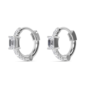 Boucles d'oreilles rondes en or rose 9K, 0,46 CTW, diamants cultivés en laboratoire, bijoux fins, cadeau pour femme, accessoire de mode élégant pour mariée - Product Image 6