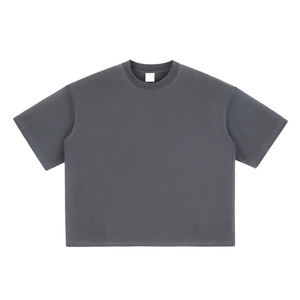 เสื้อยืดแขนสั้นผู้ชาย 260GSM วินเทจ ซักนุ่ม 100% ผ้าฝ้ายเนื้อหนา ทรงหลวมพิเศษ สไตล์พัฟฟ์ ไฮสตรีท สไตล์วิทยาลัย - Product Image 3