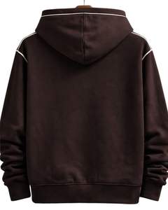 Sweat à capuche personnalisé pour homme avec imprimé chat marron, en molleton de coton, décontracté, streetwear, fabricant sur mesure, fournisseur de vêtements en gros - Product Image 6