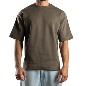 Custom Blank <b>Boxy</b> Fit Oversized Men's Cotton <b>T</b>-<b>Shirts</b> Custom Logo Solid Color Streetwear Style Men <b>Boxy</b> Fit <b>T</b> <b>Shirt</b> - Product Image 1