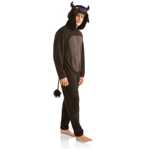 Pyjama une pièce d'hiver en polaire respirant pour hommes adultes, combinaison à capuche, vêtement de détente, vente en gros OEM ODM - Product Image 6